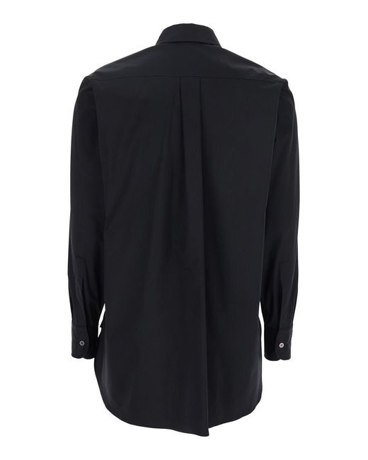 Le Plain Blue Shirt With Classic Collar