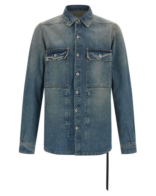 Rick Owens Blue Japanese Denim Jacket