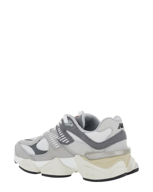 New Balance White Sneakers 9060 Synthetic Trainers for men