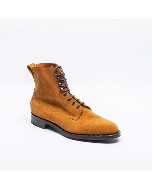 Edward Green Brown Galway Suede Dainite Sole for men