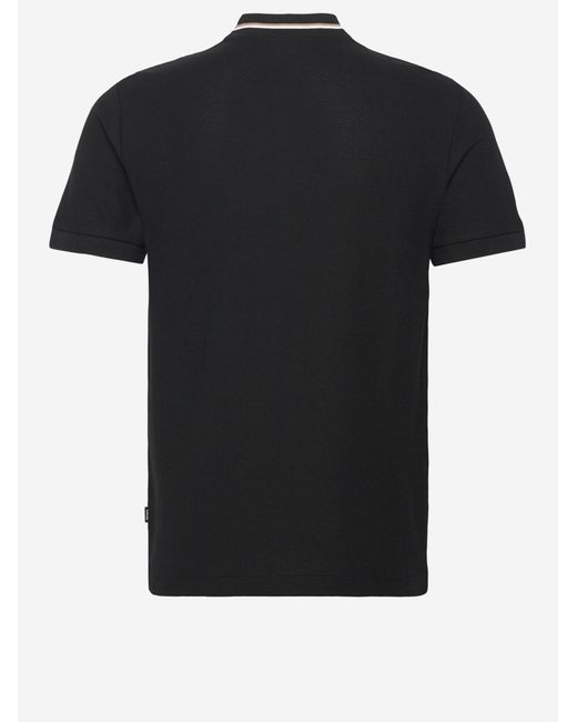 Boss Black Polo Shirt Cotton for men