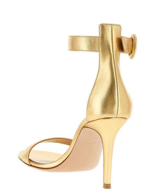 Gianvito Rossi Metallic 'Portofino' Sandals