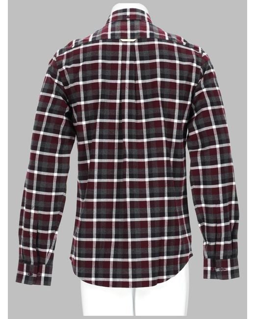 Acne Multicolor Checked Cotton Shirt for men