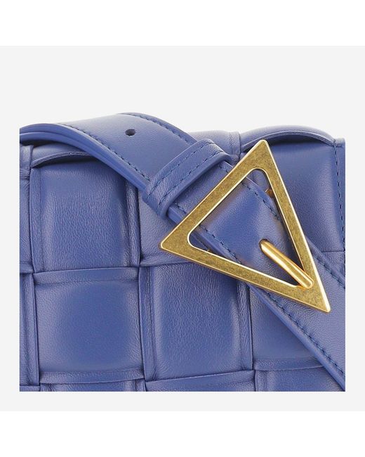 Bottega Veneta Blue Padded Cassette Bag Lambskin Shoulder