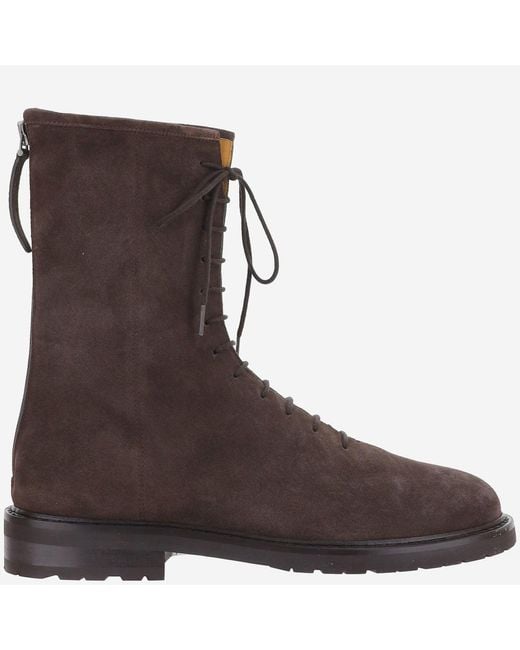 LEGRES Brown Ankle Boots Suede