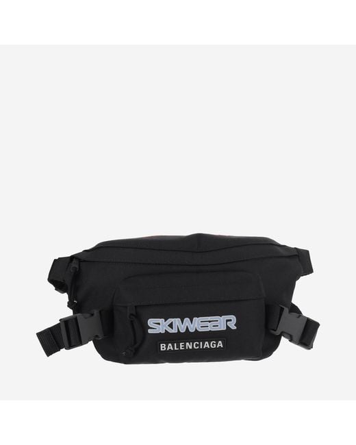 Balenciaga Black Nylon Skiswear Fanny Pack for men