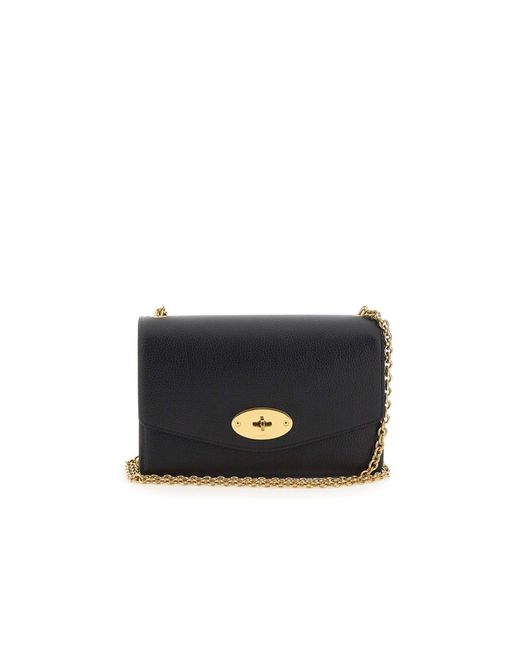 Mulberry Black Small Darley Leather Bag