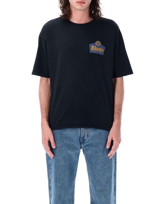 Rhude Black Gran Cru T-Shirt for men