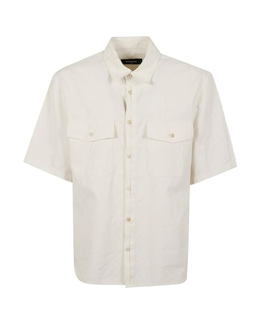 DSquared² White Shirts Linen Camicia for men