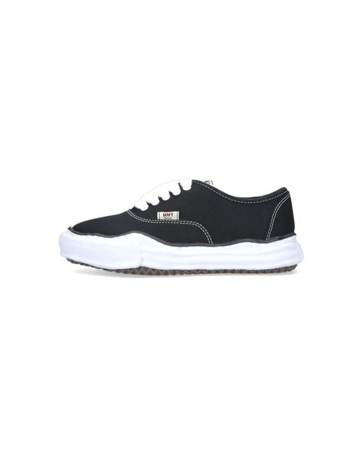 Maison Mihara Yasuhiro Black Cotton Upper Sneakers