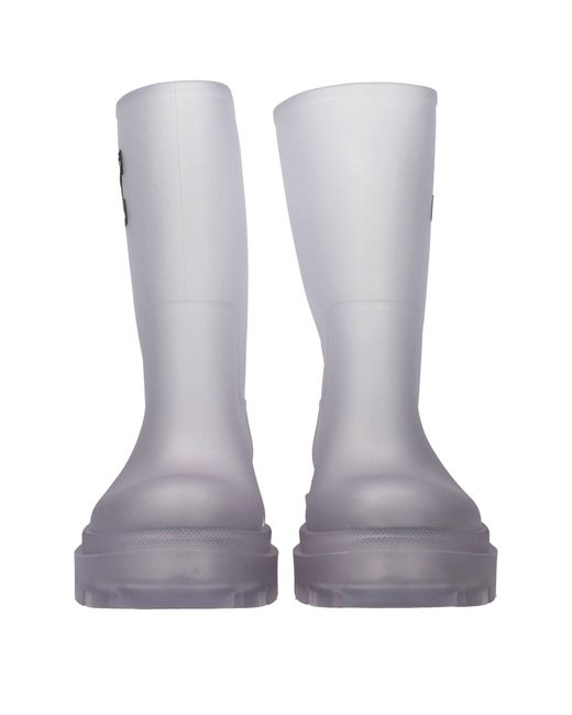 Off-White c/o Virgil Abloh Gray Lug Sole Rain Boot