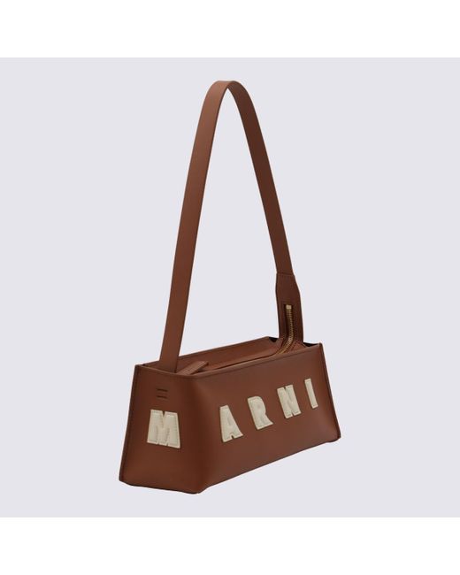Marni Brown Shoulder Bag