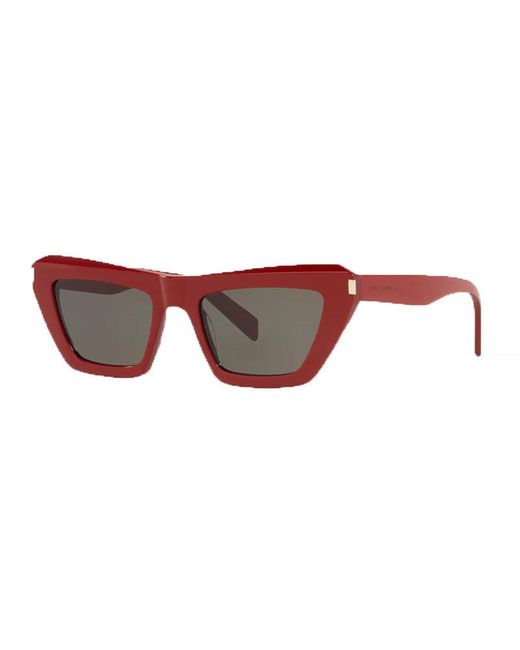 Saint Laurent Brown Sunglasses Cat Eye Full Rim, Frame And Lens Sl467003