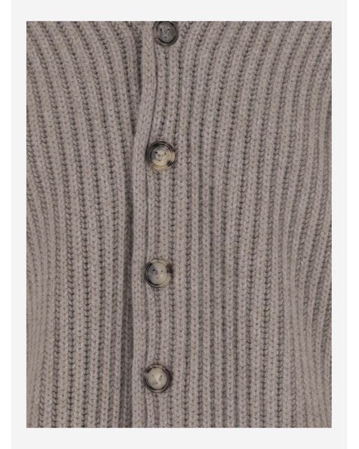 Bottega Veneta Brown Wool Cardigan for men