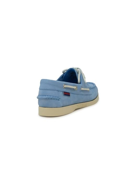 Sebago Blue 74121Sw Portland Light Nubuck Loafers