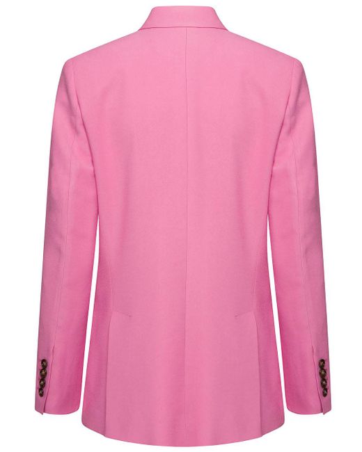 ANDAMANE Pink Lavinia Double-Breasted Jacket