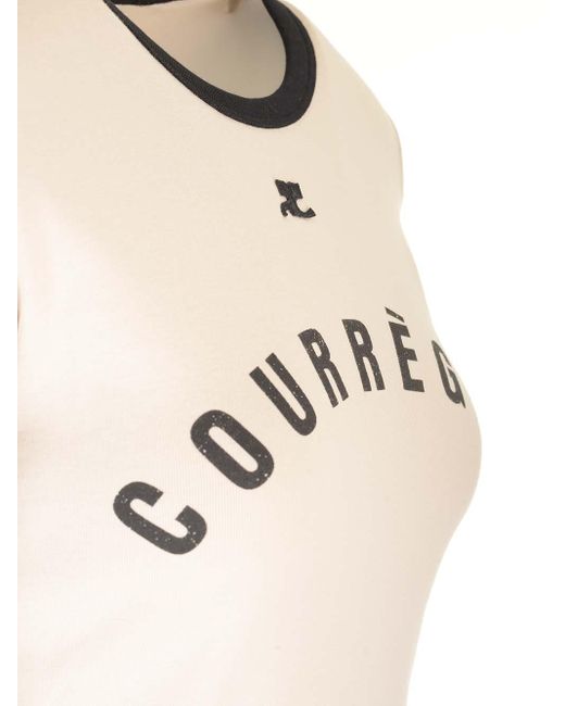 Courreges Natural Courreges T-Shirts And Polos