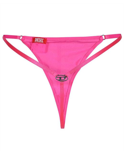 DIESEL Pink Plain Color Briefs
