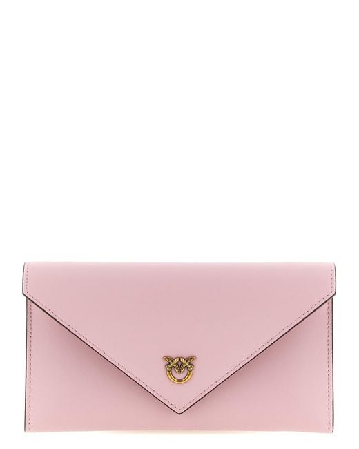 Pinko Pink 'Flat Mini' Wallet On Chain