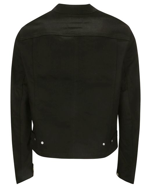 Courreges Black Iconic Denim Biker Jacket for men