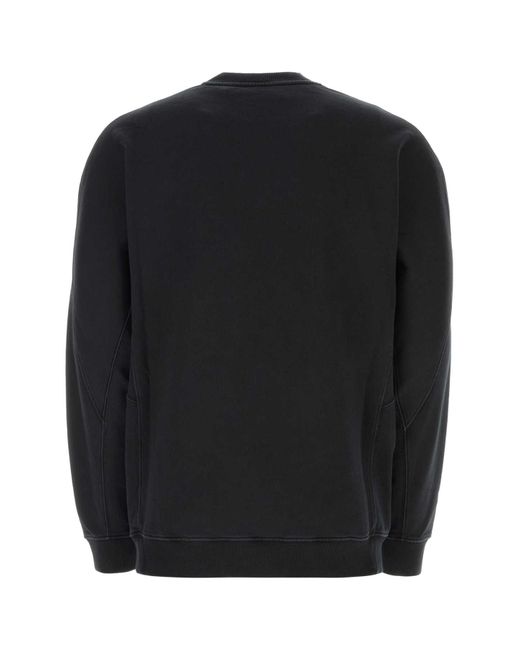 Burberry Black Cotton Oversize Sweatshirt for men