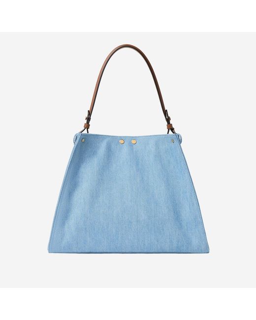 Fendi Blue Shoulder Bag Way Cotton