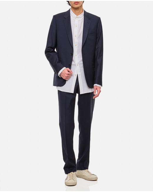 Paul Smith Blue Tailored Fit Jacket for men