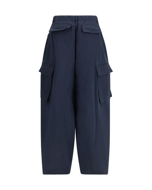 Alaïa Blue Cargo Trousers Radzimir Polyester