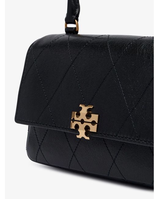 Tory Burch Black Crossbody Bag Charlie Quilted Leather Shoulder