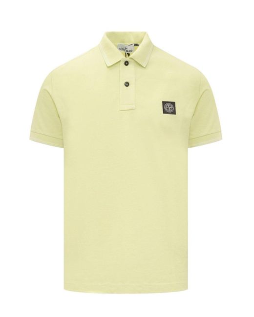 Stone Island Yellow T-Shirts And Polos for men