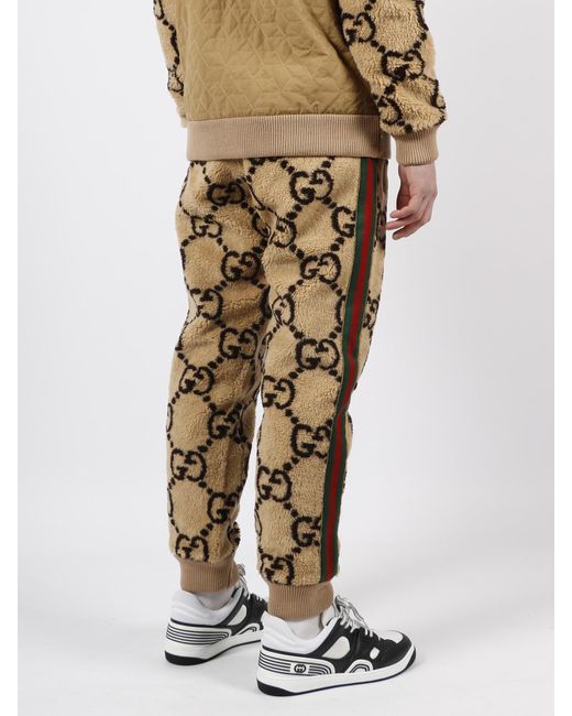Gucci Natural Gg Jacquard Joggin Pant for men
