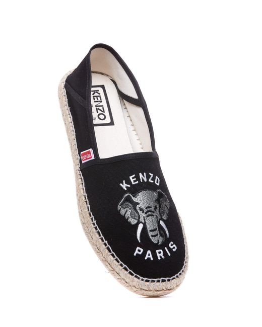 KENZO Black Flat Shoes for men