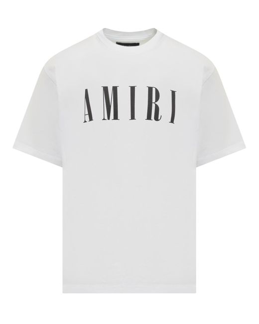 Amiri Gray Core Logo T-Shirt for men