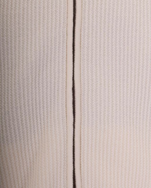Herno Pink Full Zip Rib-Knit Wool Sweater for men
