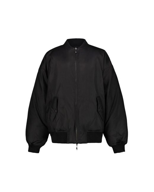 Wardrobe NYC Black Reversible Bomber Jacket