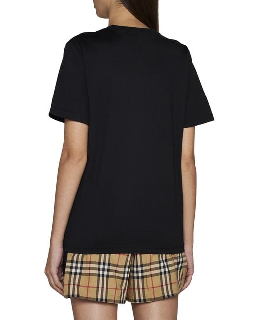 Burberry Black T-shirts And Polos