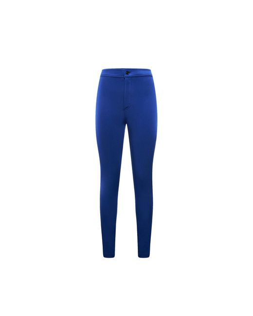Saint Laurent Blue High-waist Skinny Trousers