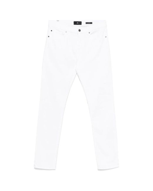 7 For All Mankind White Jeans for men