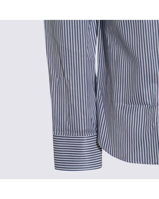 Canali Blue Light Cotton Shirt for men