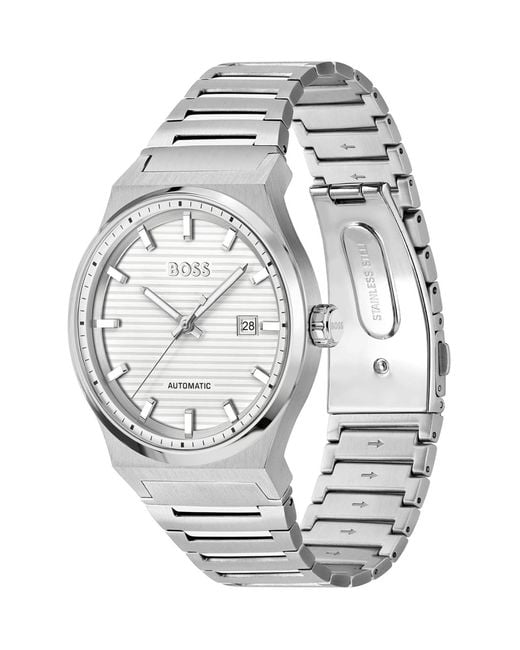 Boss Gray Candor 41Mm Automatic Watch Accessories Jewelry for men