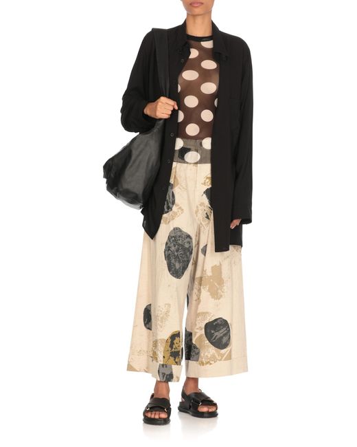 Y's Yohji Yamamoto Natural Cotton And Linen Pants