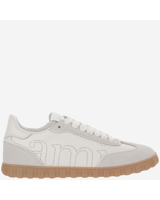 AMI White Sneakers Leather Trainers for men
