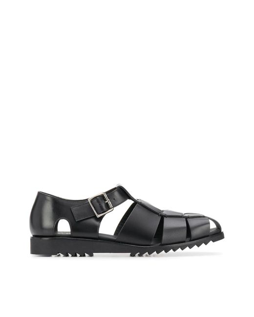 Paraboot Pacific Sandals in Black for Men | Lyst