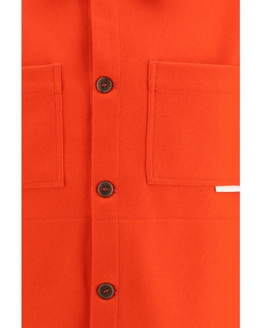 GR10K Orange Replicated Short Jacket Merino Wool Ovis Aries; Nylon for men