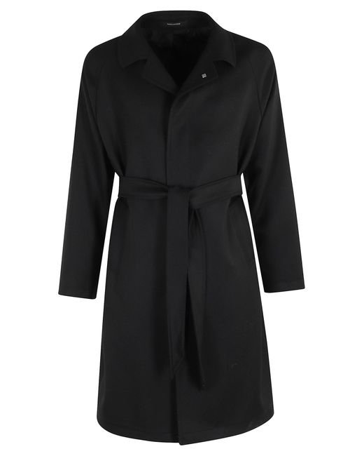 Tagliatore Black Cappotto Salomons Spalle Raglan for men