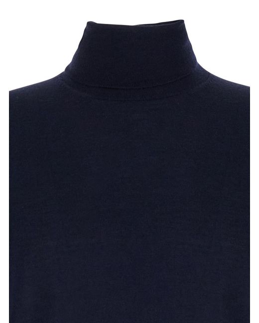 Le Plain Blue Turtleneck Sweater for men