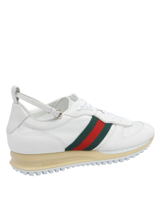 Gucci White Re-Motion Gg Sneakers