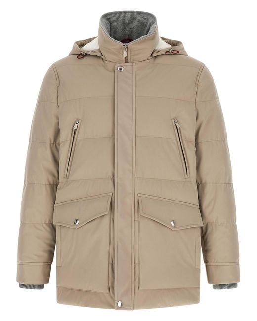 Brunello Cucinelli Natural Polyamide Parka Clothing for men