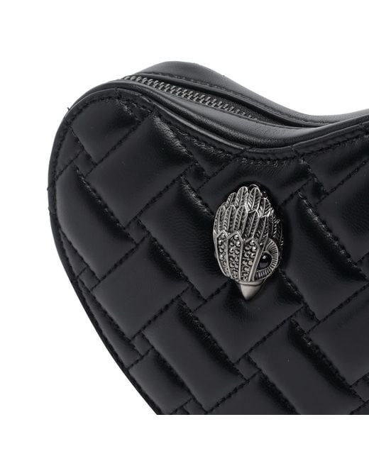 Kurt Geiger Black Kensington Heart X Body Crossbody Bag