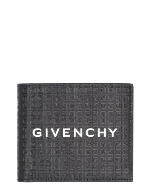 Givenchy Gray Logo Leather Wallet for men